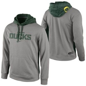 RARE 2013 NWT NIKE THERMA-FIT UO OREGON DUCKS KO PERFORMANCE HOODIE M OR L